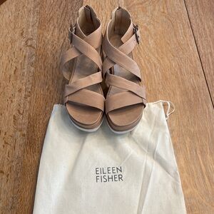 Eileen Fisher platform sandals